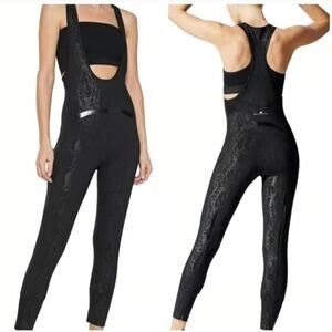 NWT  Adidas x Stella McCartney Bodysuit All-In-One Black Snake Print S